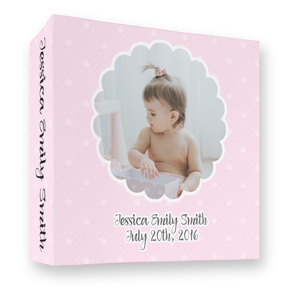 Custom Baby Girl Photo 3 Ring Binder - Full Wrap - 3"