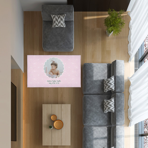 Baby Girl Photo 3'x5' Indoor Area Rugs - IN CONTEXT
