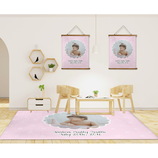 Baby Girl Photo 8'x10' Indoor Area Rugs - IN CONTEXT