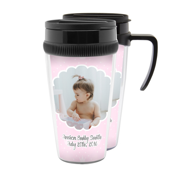 Custom Baby Girl Photo Acrylic Travel Mug