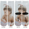 Baby Girl Photo Adult Crew Socks - Double Pair - Front and Back - Apvl