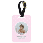 Baby Girl Photo Metal Luggage Tag