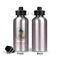 Baby Girl Photo Aluminum Water Bottle - Front and Back