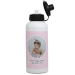 Baby Girl Photo Water Bottles - Aluminum - 20 oz - White