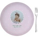 Baby Girl Photo 8" Glass Appetizer / Dessert Plates - Single or Set (Personalized)