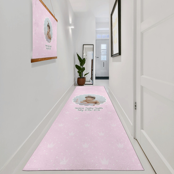 Baby Girl Photo Area Rug Sizes - In Context (vertical)