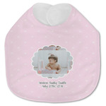 Baby Girl Photo Jersey Knit Baby Bib