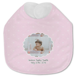 Baby Girl Photo Jersey Knit Baby Bib