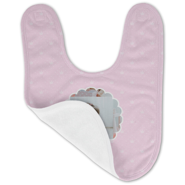 Baby Girl Photo Baby Bib - AFT folded