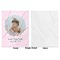 Baby Girl Photo Baby Blanket (Single Sided - Printed Front, White Back)