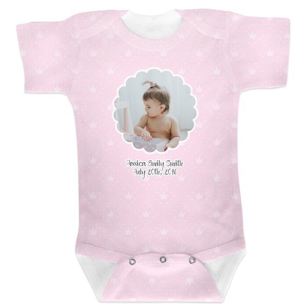 Custom Baby Girl Photo Baby Bodysuit (Personalized)