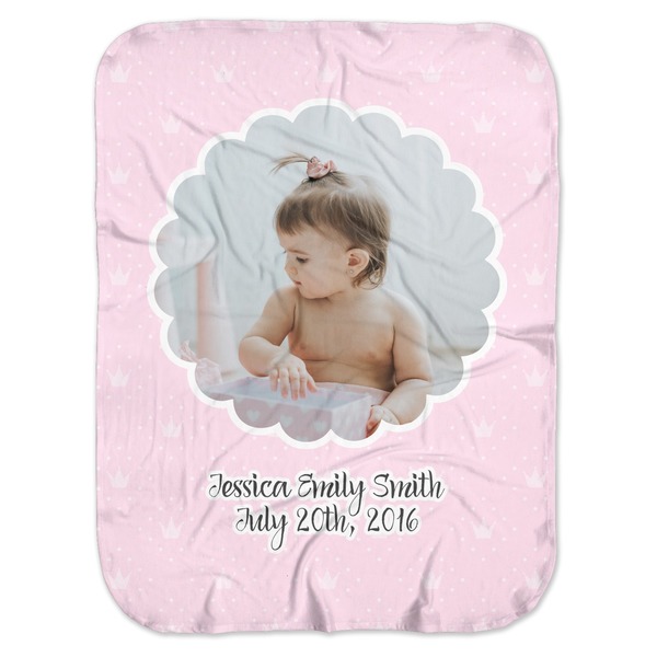 Custom Baby Girl Photo Baby Swaddling Blanket (Personalized)