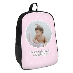 Baby Girl Photo Kids Backpack (Personalized)