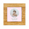 Baby Girl Photo Bamboo Trivet with 6" Tile - FRONT