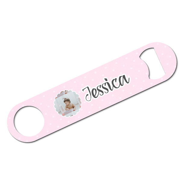 Custom Baby Girl Photo Bar Bottle Opener