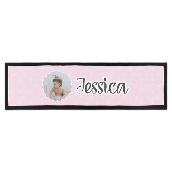 Custom Baby Girl Photo Bar Mat - Large