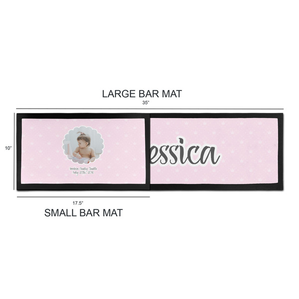 Baby Girl Photo Bar Mats - Sizing Chart