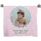 Baby Girl Photo Bath Towel (Personalized)