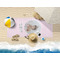 Baby Girl Photo Beach Towel Lifestyle