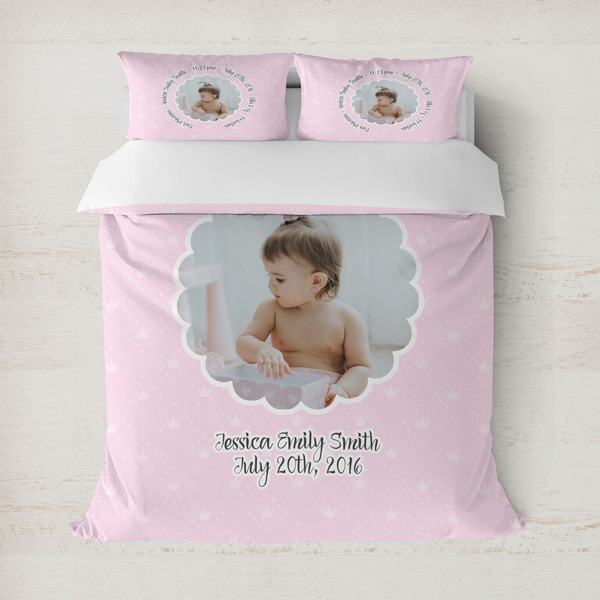 Custom Baby Girl Photo Duvet Cover