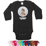 Baby Girl Photo Long Sleeves Bodysuit - 12 Colors (Personalized)