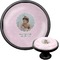 Baby Girl Photo Black Custom Cabinet Knob (Front and Side)