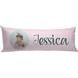 Baby Girl Photo Body Pillow Case (Personalized)