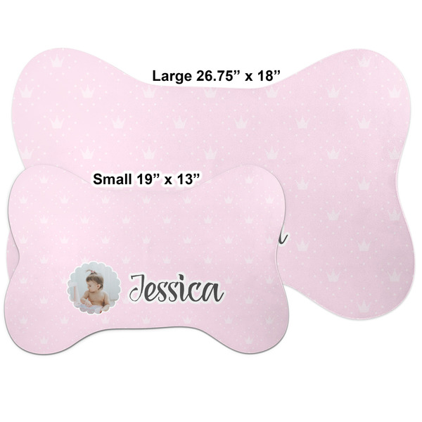 Baby Girl Photo Bone Shaped Mat Comparison