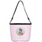 Baby Girl Photo Bucket Bags w/ Genuine Leather Trim - Single - Front
