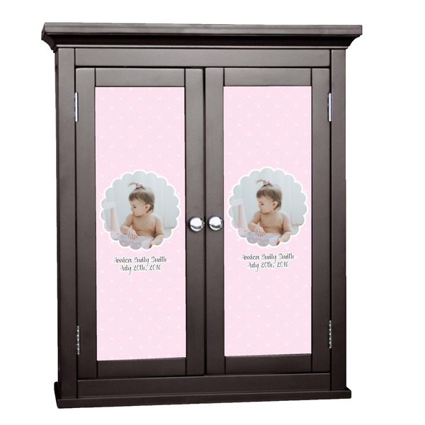 Custom Baby Girl Photo Cabinet Decal - Custom Size (Personalized)
