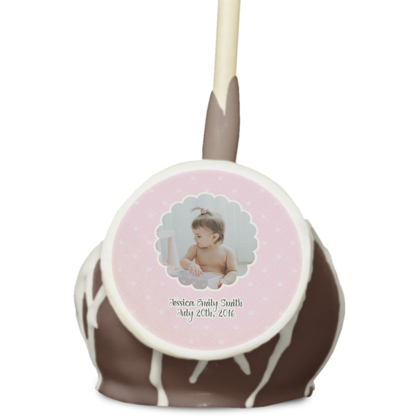 Custom Baby Girl Photo Printed Cake Pops
