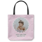 Baby Girl Photo Canvas Tote Bag - Small - 13"x13" (Personalized)