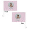 Baby Girl Photo Car Flag - 11" x 8" - Front & Back View