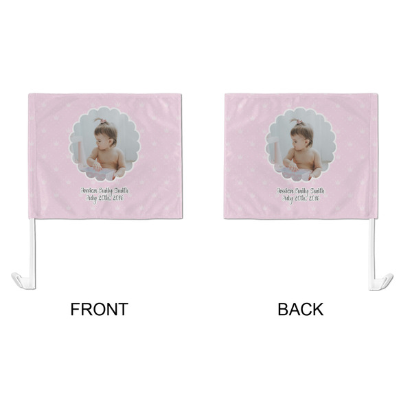 Baby Girl Photo Car Flag - Large - APPROVAL