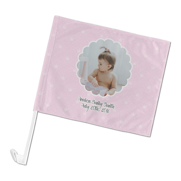Custom Baby Girl Photo Car Flag - Large