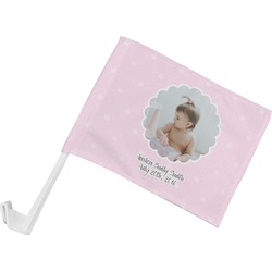 Baby Girl Photo Car Flag - Small