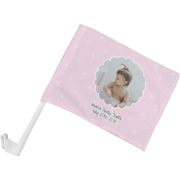 Custom Baby Girl Photo Car Flag - Small