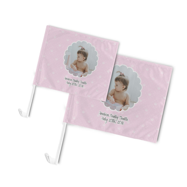 Baby Girl Photo Car Flags - PARENT MAIN (both sizes)