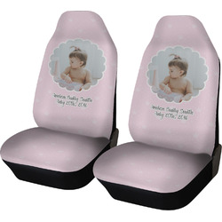 Baby Girl Photo Car Seat Covers (Set of Two) (Personalized)
