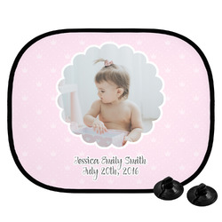 Baby Girl Photo Car Side Window Sun Shade (Personalized)