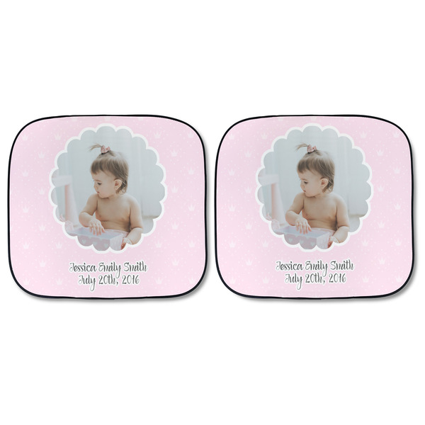 Baby Girl Photo Car Sun Shades - FRONT