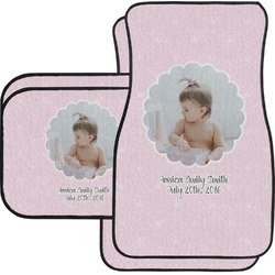 Baby Girl Photo Car Floor Mats Set - 2 Front & 2 Back (Personalized)