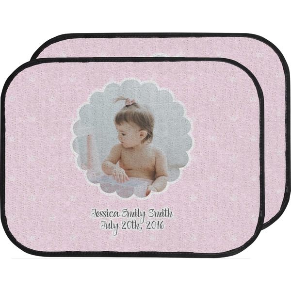 Custom Baby Girl Photo Car Floor Mats (Back Seat) (Personalized)