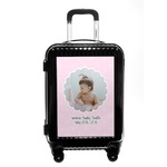 Baby Girl Photo Carry On Hard Shell Suitcase (Personalized)
