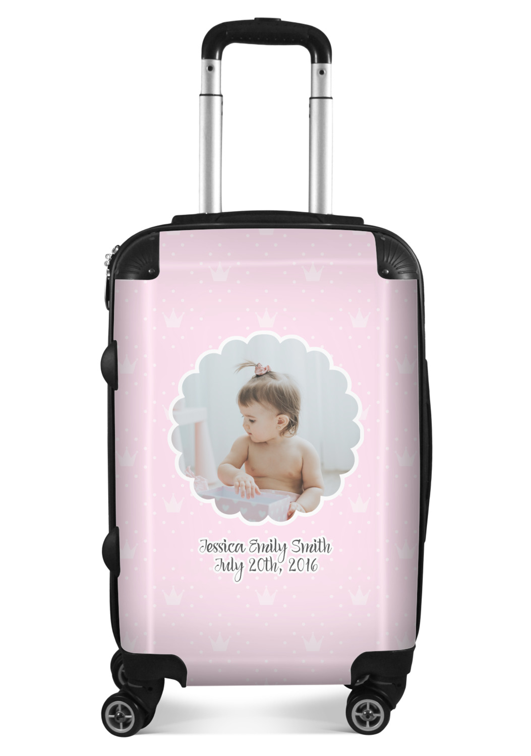 Baby Girl Photo Suitcase 20" Carry On (Personalized) YouCustomizeIt