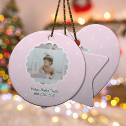 Baby Girl Photo Ceramic Ornament