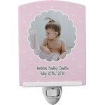 Baby Girl Photo Ceramic Night Light (Personalized)
