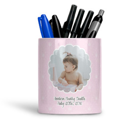 Baby Girl Photo Ceramic Pen Holder