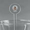 Baby Girl Photo 5.5" Round Plastic Stir Sticks - Clear