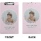 Baby Girl Photo Clipboard (Legal) (Front + Back)